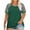 Green, variant on Hvyesh Women's Plus Size Shirts Summer Ralgan Short Sleeve Tops Regular Fit Oversize T-Shirt