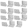 thumbnail image 3 of Uxcell 30mmx30mmx38mm Stainless Steel 4 Holes Corner Brace Joint Angle Brackets 15pcs, 3 of 4