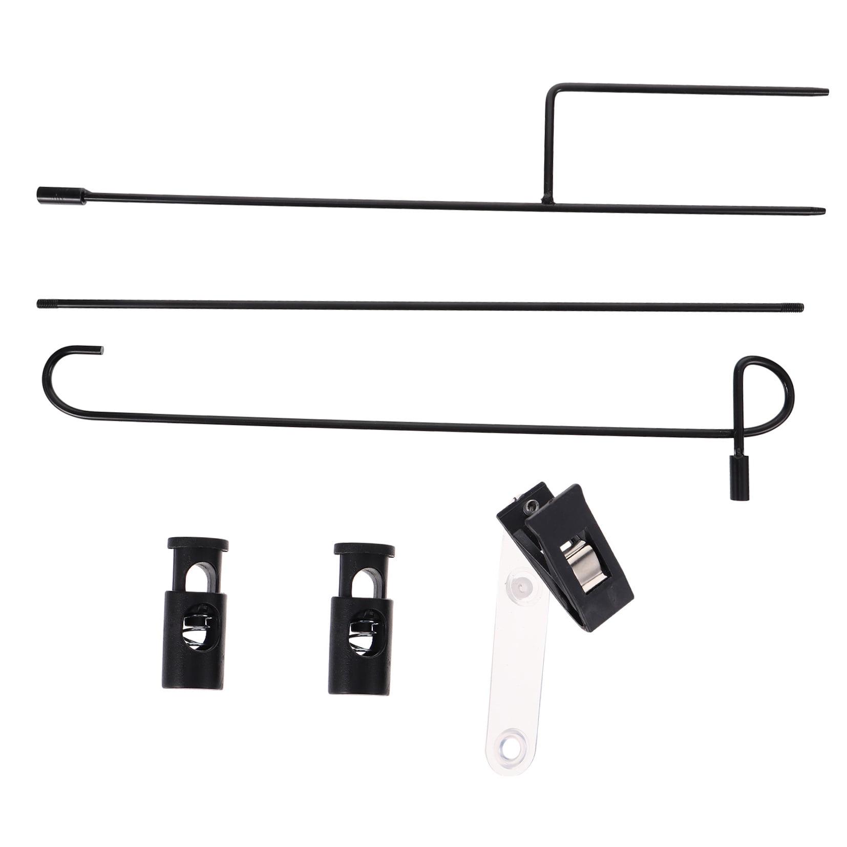 GARVALON 1Pack Iron Garden Flag Display Frame for Yard 89.2x44.7in