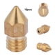 thumbnail image 2 of 10 piezas MK8 Boquilla extrusora de latón para impresora 3D CR-10 A8 1,75 mm / 0,4 mm, 2 of 10