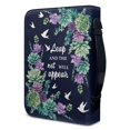 thumbnail image 3 of HELLHERO Succulent Floral PU Leather Bible Case, Portable Zippered Bible Carrier for Church and Outdoor Study for Women and Men, 3 of 12
