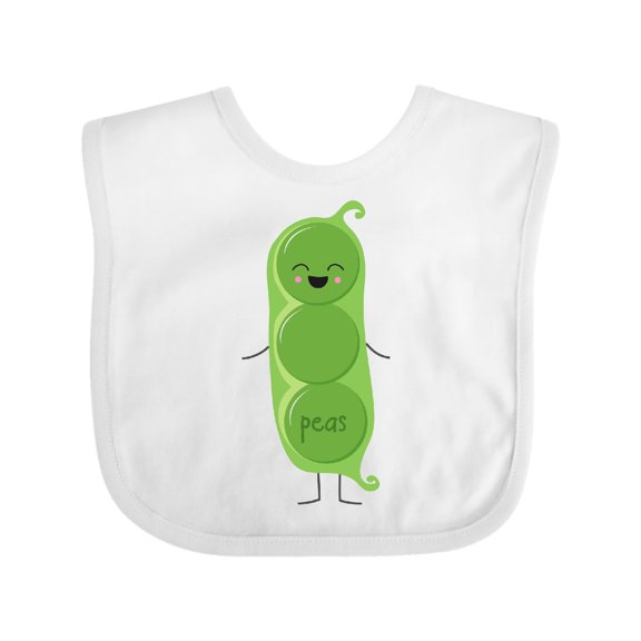 Inktastic Peas Costume Boys or Girls Baby Bib