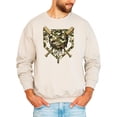 thumbnail image 5 of Camo Baseball Sweatshirt for Men Women & Kids Baseball or Softball Game Day Pullover Sand Sweatshirt Adult Small, 5 of 7