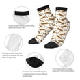 thumbnail image 3 of Bingfone Leopard Print Design Patterned Men's Women's Casual Cotton Socks, 3 of 5