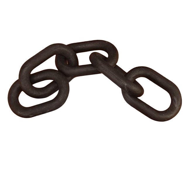 jifeng Modern Wooden Chain Link Boho Hand Carved for Farmhouse Office Country Black