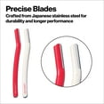 Revlon Precision Hair Removal & Dermaplane Tool, Red & White, 2count