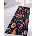 thumbnail image 4 of Abstract Flowers Rugs, Blue Flowers Rug, Flower Rugs, Runner Rug, Corridor Rug, 3D Printeds Rug, Handmade Gift, Non Slip Rug, Trendy Rug, 2.6'x4' - 80x120 cm, 4 of 8