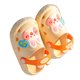 thumbnail image 4 of Bonitas y ventiladas, con diseño recortado, talla 32/33, largo interior de 7,1 pulgadas, pantuflas de jardín con estampado de conejo beige, 4 of 8