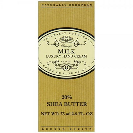 Naturally European MILK Luxury Hand Cream Boxed 20% Shea Butter