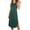 *Army Green, variant on ClodeEU Women's Sleeveless Crew Neck Midi Dress, Solid Color Casual Side Slit Summer Dress Army Green,Women's Plus L