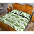 thumbnail image 4 of Juego de cama edredón con estampado de hojas de pepino en rodajas, 4 of 5