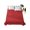 Red, variant on Queen Flat Sheet Only Colorful Polka Dot on Orange Soft Microfiber Cooling Bedding Sheets Modern Minimalist Dotted Flat Bed Sheet for Hotel,Home Decor