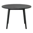 thumbnail image 3 of Furniture of America Aberma Wood 5-Piece Round Dining Table Set in Black, 3 of 11
