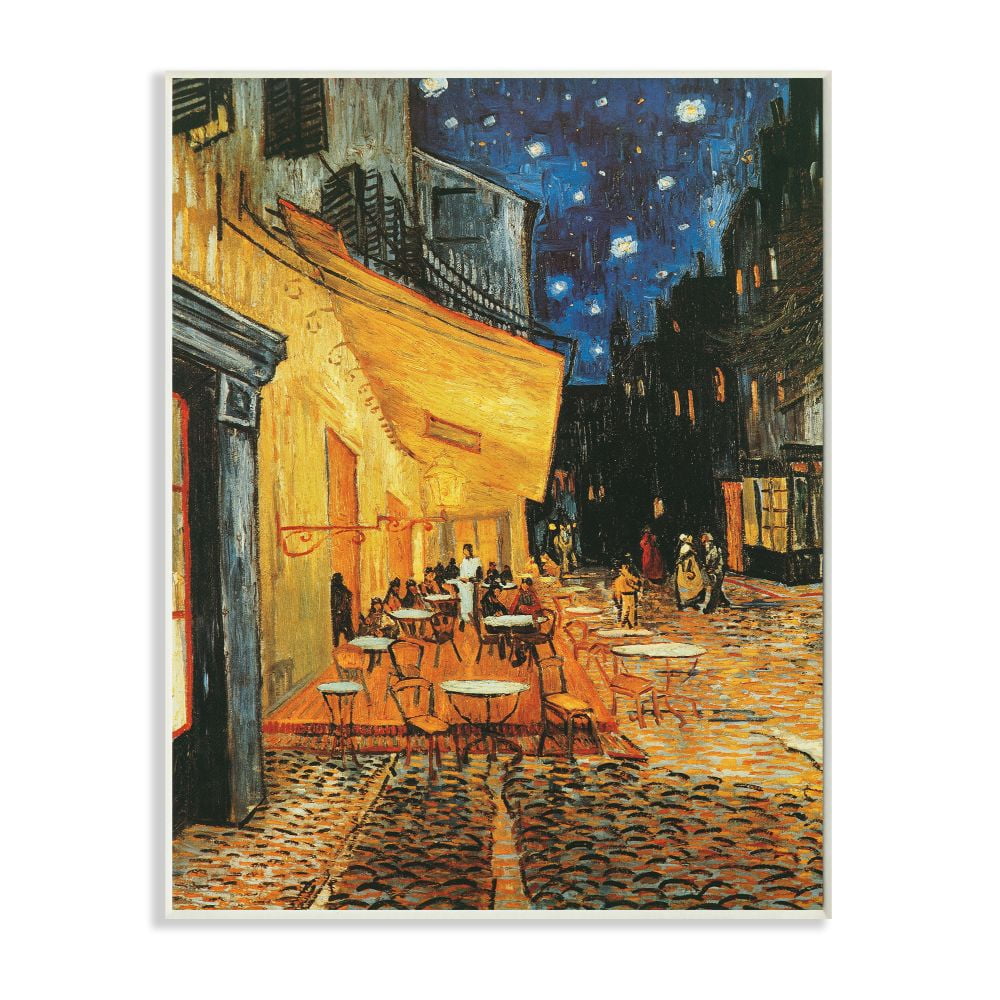 Stupell Industries Café Terrace at Night Traditional Van Gogh Painting ...