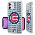 thumbnail image 3 of Chicago Cubs Text Backdrop Clear iPhone Case, 3 of 7