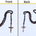 thumbnail image 4 of Blak, Rosario Católico De Madera Hecho A Mano, Collar con Colgante De Cruz, Cuentas De Oración Cristianas, Medalla De San Benito, Cuentas De Rosario Católicas para Mujeres Y Hombres, 4 of 4