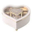 thumbnail image 1 of Caja de música de ballet con forma de corazón, caja de música giratoria para joyería, regalo, 1 of 12