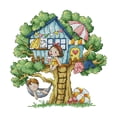 thumbnail image 1 of Feiman Bordado Hilo Algodón Ecológico 14CT 2 Hebras Impresión 27*27cm Verano Casa Punto Cruz Serie Dibujos Animados Kit C939, 1 of 9