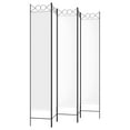thumbnail image 5 of vidaXL 5-Panel Room Divider White 200x220 cm Fabric, 5 of 5