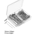 thumbnail image 5 of Bewildely 150 Uds. Alfileres en T para pelucas, para tejer, accesorios para peinados, Kit para hacer pelucas y suministros para modelado, salón de Artesanía Serie 1 Bewildely HA027848-01, 5 of 5