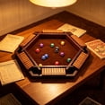thumbnail image 2 of Wooden Shut The Box Dice Game for 2-6 Players, Classic Tabletop Pub Board Game Family Math Games, Pine Wood Portable Game for Parties & Gatherings, 2 of 7