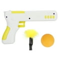 thumbnail image 3 of Cat Rebound Teaser Gun Puzzle Interactive Toy Plastic with Funny Feather Stick and Ball Yellow, 3 of 9