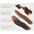 thumbnail image 6 of ONCAI Men's Hiking Sandals Arch Support Walking Sandals for Men 2026 Trail Fisherman Breathable Mesh Water Beach and Sports with Adjustable Strap Khaki Size 14, 6 of 7