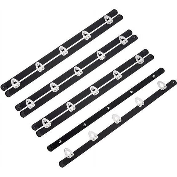 4 Pairs 201 Stainless Steel Corset Busk 10.6inch Black Spring Corset Busks with 5 Hook & Eye Closure DIY