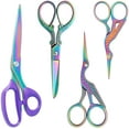 thumbnail image 1 of GFDYREE Titanium Coating Sewing Scissors Bundle, Professional Fabric Scissors Set, Ultra-Sharp Stainless Steel Blades, Ergonomic Handle, Great for Tailor, Embroidery, Craft, 10.5"/5.1"/4.5"/, 1 of 7
