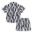 thumbnail image 4 of WOYY Toddler Boys Hawaii Beach Outfits Short Sleeve Button-Down Shirt Shorts Set, Sizes 4-5T, 4 of 4