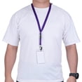 thumbnail image 5 of Uxcell Office Lanyard ID Card Holder with Clasp and Detachable Buckle Purple 2 Pack, 5 of 5