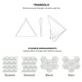 thumbnail image 4 of Bedrosians Triangolo 5" x 5" Ceramic Field Tile in Fog (20-Pack, 1.43SF), 4 of 4