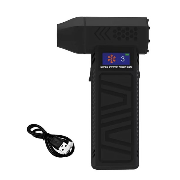 Ventilador Turbo Jet X3-M Potente Soplador de Aire 90000 RPM Velocidad del Viento Ajustable 42 M/S Motor Sin Escobillas (4000 MAh)