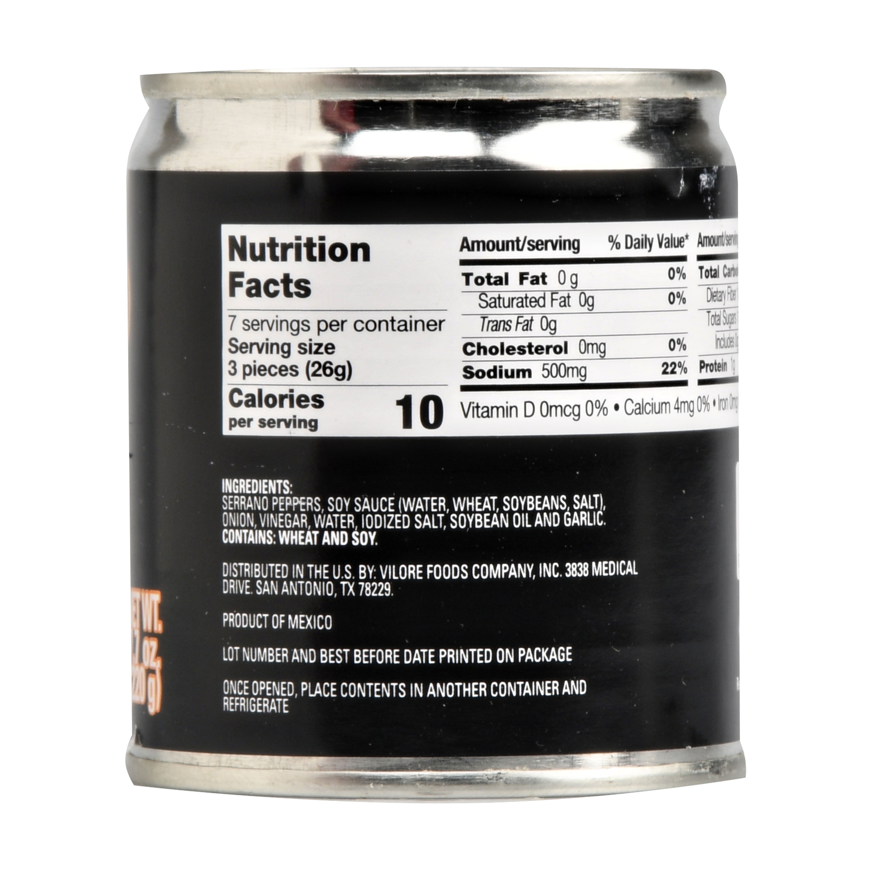 (12 pack) La Costeña Fire Roasted Green Chile Serrano Peppers, 12 oz