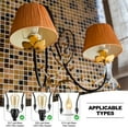 thumbnail image 4 of Uxcell E27 E26 Lamp Harp Saddle Base 4 Set 1.7"/1.4" (42mm/36mm) Lamp Harp Holder Base Lamp Harp Adapter, Black, 4 of 6