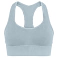 thumbnail image 7 of SGMVNU Racerback Sports Bras for Women Medium Support Unpadded Seamless Yoga Workout Yoga Gym Fitness Bra Size: L Grey, 7 of 7