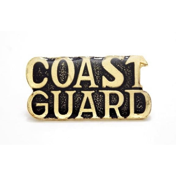 Coast Guard Gold Letters Military Patriotic Lapel Hat Pin PPM587