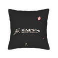 thumbnail image 4 of Set of 2 18x18in Throw Pillow Covers - Minimalist Black with Pink Star Butterfly Design & Dotted Line - Perfect for Couch Bed Car, 4 of 8