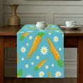 thumbnail image 2 of asddcavvf Easter Table Runner Linen Bunny Print Home Tablecloth Holiday Party Table Decoration Tablecloth Mat F, 2 of 5