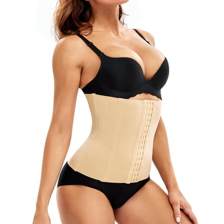 

Eleady Waist Trainer Abdominal Wrap C-section Postnatal Girdle Maternity Belly Band Postpartum Recovery Belt (Beige X-Large)