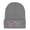 Gray, variant on LOVE & Super Bowl Football Embroidered Acrylic Knit Beanie, Soft Stretchy Daily Wear Cold Hat, Perfect Unisex Gift for Men & Women