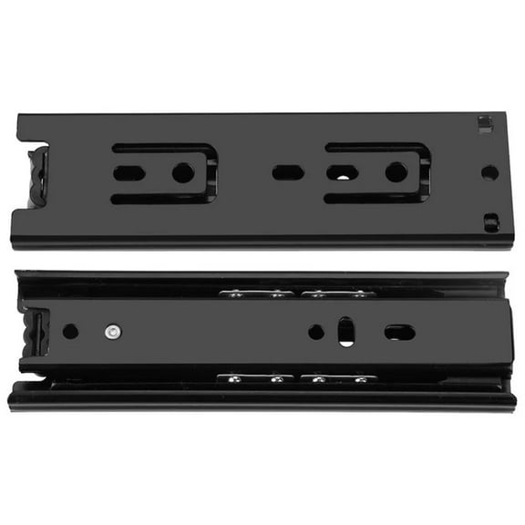 2pcs Mini Drawer Slides Short Steel Furniture Guide Rail Full Extension Kitchen Cupboard Wardrobe Hardware Guide Slide