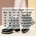 thumbnail image 3 of Wensltd Plush Lined Boots Women Side Zip Round Toe Warm Slip Resistant Casual Biker Boots Black, 3 of 9