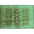 thumbnail image 1 of Ahgly Company Indoor Rectangle Oriental Turquoise Blue Industrial Area Rugs, 3' x 5', 1 of 4