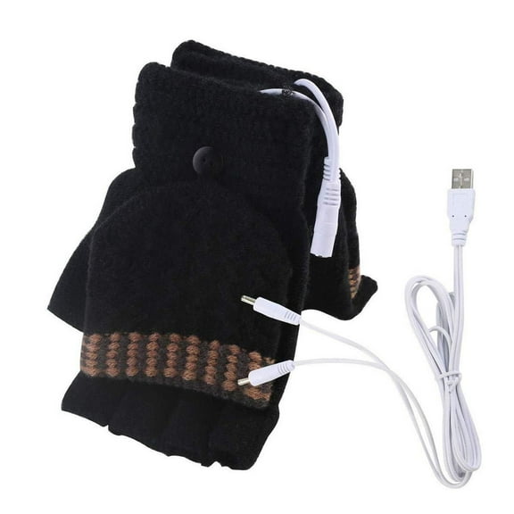 up to 65% off karymi USB Heating Gloves Winter Heated Mittens Warm-sided Heating Half Hands USB Heating Gloves Students and Women Ski Hand Gloves Mens Gifts Summer Clearance Clearance Sales