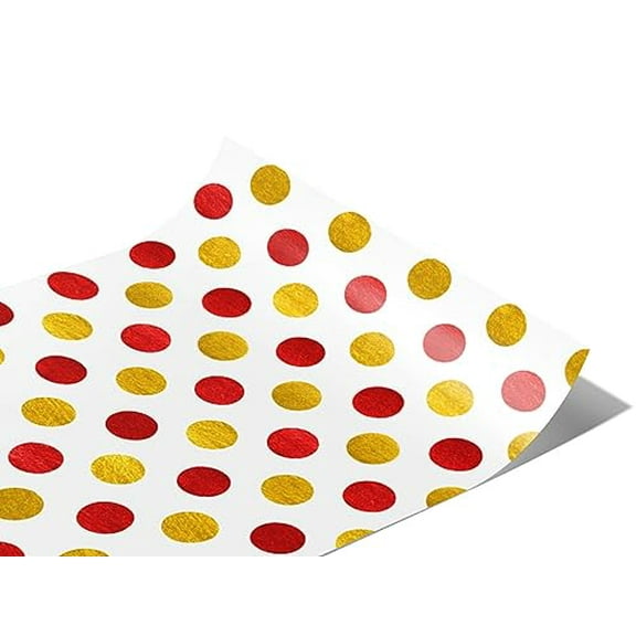 Rwraps Polka Dot Traffic Lights Matte Vinyl Film Wrap 59in x 12ft Vinyl Vehicle Car Film Sheet Roll