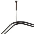 thumbnail image 6 of Utopia Alley Rustproof Wall Mounted Aluminum Double L Shaped Shower Curtain Rod 72" L x 31.7" W, with 24 Shower Hooks included & Ceiling Support , Wall Mounted, Oil Rubbed Bronze, 6 of 11