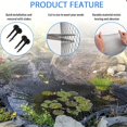 thumbnail image 5 of HLONK Pond Net Kit 28 X 30 Feet (Approx. 8.5 X 9.1 Meters)  Black Pond Net for Ponds  for Leaves  Reusable Pool Cover Net  Protects Fish From Birds  Cats And Predators  Fish Protection  L, 5 of 5