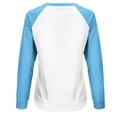 thumbnail image 3 of AherBiu Chandails à Col Rond pour Femmes Manches Longues Hauts à Blocs de Couleur Hauts de Sortie T-Shirts d'Entraînement, 3 of 7