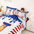 thumbnail image 3 of Erosebridal Kids Baseball Gaming Bed Sheets, Cartoon Initial J King Sheets, 4pcs, 3 of 5